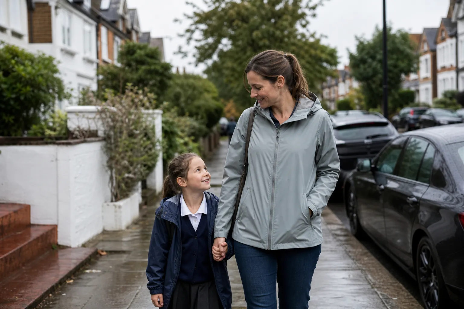 Real-life scene illustrating best lightweight rain jackets for unpredictable everyday weather.
