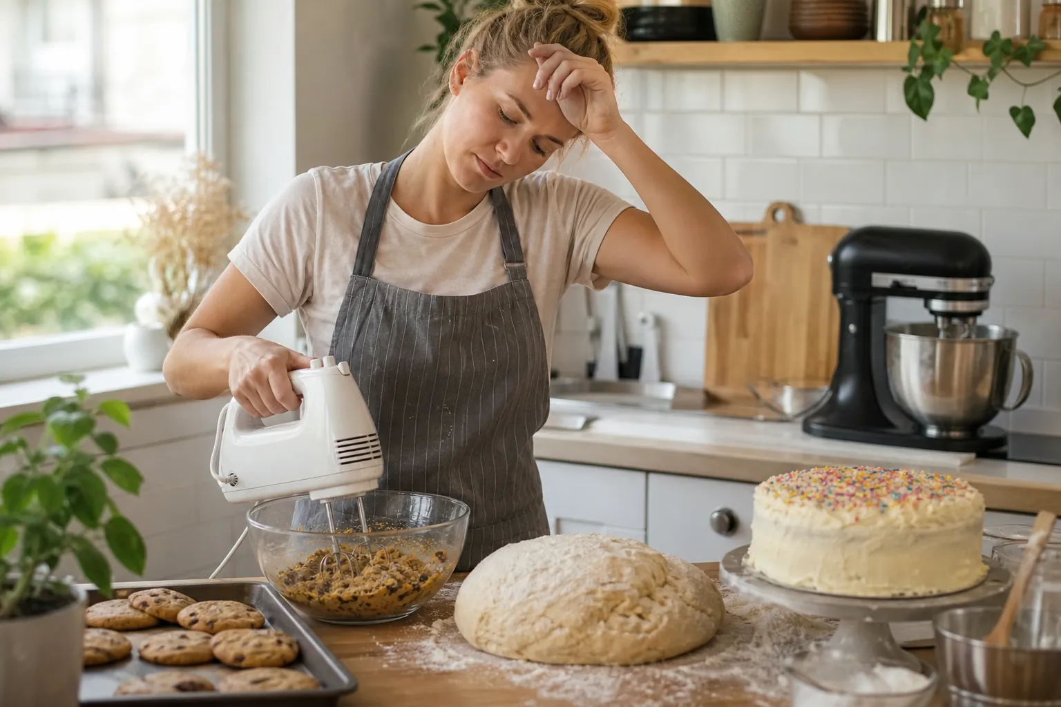 Real-life scene illustrating best stand mixers for weekend bakers and growing skills.